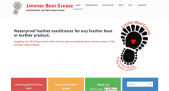 Desktop Screenshot of limmerbootgrease.com